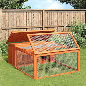 vidaXL ���r�b�g�n�b�` �u���E�� 117,5x97x47,5cm �p�C�����C��Animals & Pet Supplies �y�b�g�p�i �������p�i ������ ����E�P�[�W(����s��)