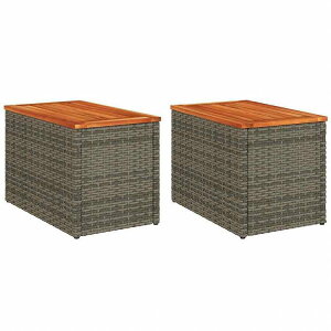 vidaXL K[fTChe[u 2_ O[ 55x34x37cm |^ CމƋ AEghAƋ AEghAe[u(s)