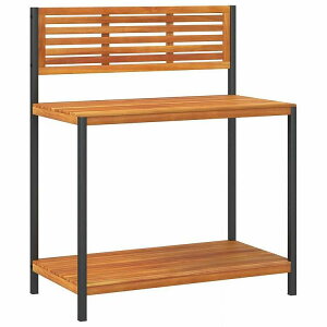 vidaXL �K�[�f�����[�N�e�[�u�� 90x50x110cm ���C��(�A�J�V�A��)�ƃX�`�[���z�[��&�K�[�f�� ��&�K�[�f�� �K�[�f�j���O �A���X�^���h���F(����s��)