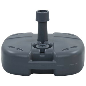 vidaXL ポータブル パラソルスタンド 砂/水入り グレーホーム&ガーデン芝&ガーデンアウトドアリビングアウトドアアンブレラ&パラソルアクセサリー屋外用アンブレラ土台(代引不可)