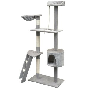 vidaXL Lbg^[ TCU ܂Ƃ|[t 150cm O[Animals & Pet SuppliesybgpiLpiLpƋ(s)