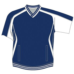 ZETT(ゼット) 半袖Vネックジャンパー BOV300H カラー:ネイビー×ホワイト(2911) サイズ:S【送料無料】