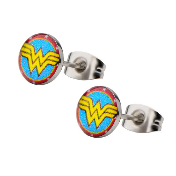 楽天市場 Dcコミック ワンダーウーマン ラウンドロゴピアス Dc Comics Wonder Woman アメコミ アクセサリー グッズ Salesone Studios アールデリュージョン