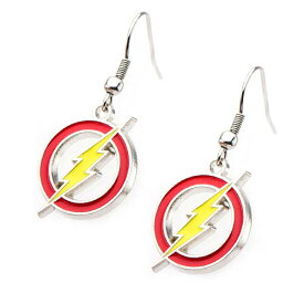 DCコミック ザ・フラッシュ ロゴ ダングルピアス DC COMICS THE FLASH ジャスティス・リーグ アメコミ アクセサリー グッズ 【Salesone Studios】