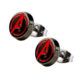 マーベル アベンジャーズ ロゴスタッドピアス MARVEL AVENGERS アメコミ アクセサリー グッズ 【Salesone Studios】