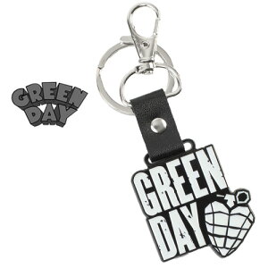 GREEN DAY Stacked Logo & Grenade �L�[�����O �~�� �O���[���E�f�C ���b�N �����R�A �p���N �L�[�z���_�[ Glow in the Dark �O�b�Y