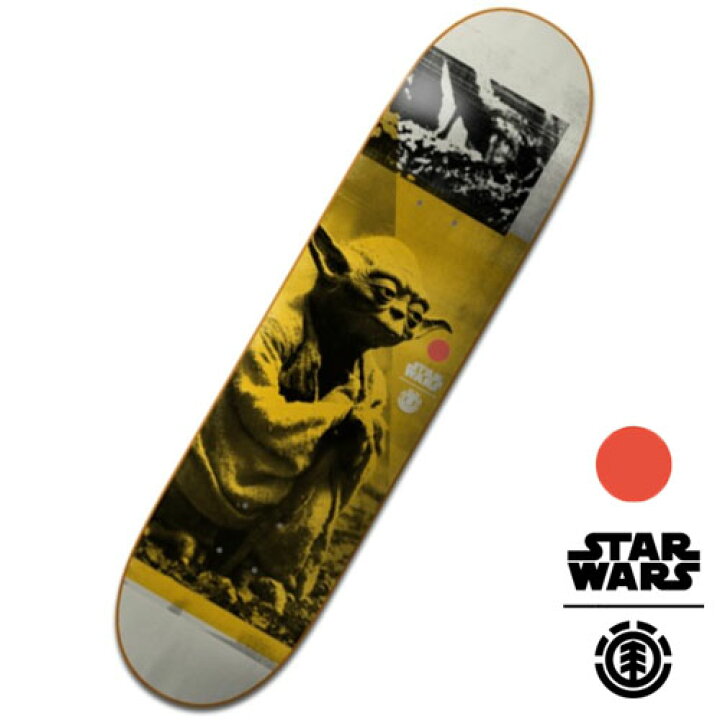 楽天市場】ELEMENT × STAR WARS YODA SKATEBOARD DECK ヨーダ スケート 