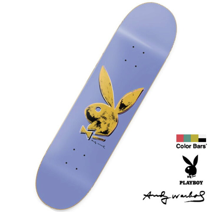 楽天市場】Color Bars × Andy Warhol × Playboy Bunny Blue Deck 