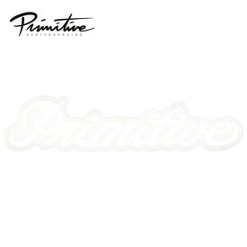 PRIMITIVE ステッカー Signature Logo White プリミティブ スケートボード SKATEBOARDING シグネチャー ロゴ ホワイト グッズ パーツ
