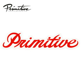 PRIMITIVE ステッカー Signature Logo Red プリミティブ スケートボード SKATEBOARDING シグネチャー ロゴ レッド グッズ パーツ