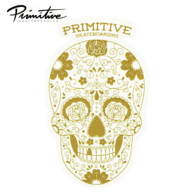 PRIMITIVE ステッカー Sugar Skull Gold プリミティブ スケートボード SKATEBOARDING シュガースカル ゴールド グッズ パーツ