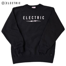 ELECTRIC UNDER VOLT LOGO CREW スウェット トレーナー ブラック ファッション エレクトリック アイウェア SNOW SURF GOLF FISHING グッズ パーツ