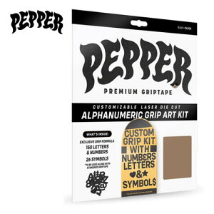 PEPPER XP[g{[h Obve[vLbg ALPHANUMERIC CUSTOM GRIPTAPE KIT fbLe[v ybp[