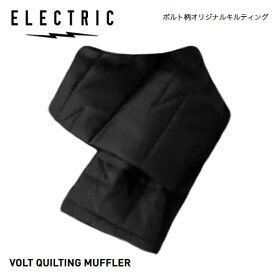 ELECTRIC VOLT QUILTING MUFFLER キルティングマフラー ブラック ファッション ボルト エレクトリック グッズ