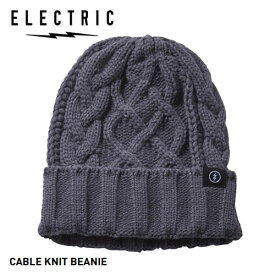 ELECTRIC CABLE KNIT BEANIE ケーブルニットビーニー グレー ファッション 帽子 エレクトリック グッズ