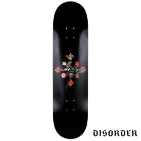 DISORDER Floral Deck BLACK スケートボードデッキ ディスオーダー
