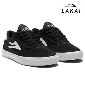 LAKAI CAMBRIDGE KIDS ブラック/ホワイト スエード ラカイ キッズスニーカー スケートシューズ