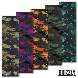 GRIZZLY �X�P�[�g�{�[�h �O���b�v�e�[�v MINI BEAR CAMO �f�b�L�e�[�v �O���Y���[ �G��