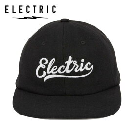ELECTRIC SCRIPT 6PANEL UNSTRUCURED HAT キャップ ブラック ファッション 帽子 エレクトリック グッズ