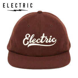 ELECTRIC SCRIPT 6PANEL UNSTRUCURED HAT キャップ ブラウン ファッション 帽子 エレクトリック グッズ