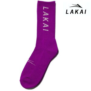 LAKAI SIMPLE CREW SOCK PURPLE �\�b�N�X ���J�C �p�[�v�� �C��