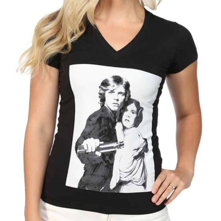 楽天市場 スター ウォーズ Brother Sister レディース Vネック ルーク レイア Tシャツ Star Wars ライトサイド アールデリュージョン
