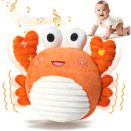 ぬいぐるみ カニ おもちゃ 動くおもちゃ 赤ちゃん おもちゃ 0歳 1歳 2歳 誕生日プレゼント 出産祝い 音楽…