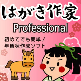 はがき作家 19 Professional (2026 午年賀状テンプレートフォント付き)　／　販売元：株式会社ルートプロ