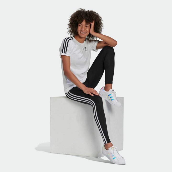 楽天市場 最終処分価格 25 Offセール アディダス オリジナルス Adidas Originals アディカラー クラシックス スリーストライプ タイツ トレフォイル ジャージ 3ストライプス レギンス レディース レギパン スパッツ ジャージ下 ジム ブラック 黒 3 Stripes Tights
