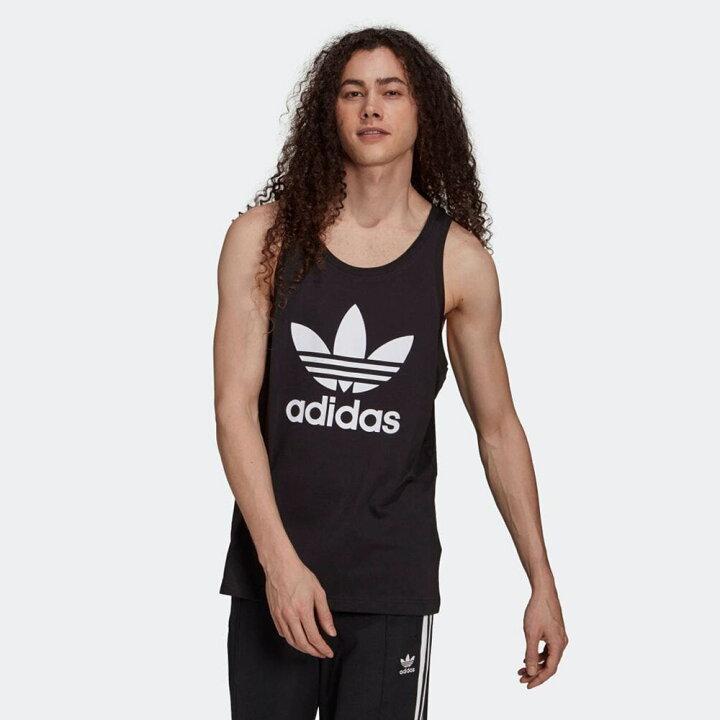 楽天市場 アディダス オリジナルス Adidas Originals Tシャツ アディカラー クラシックス トレフォイル タンクトップ メンズ ロゴ ノースリーブ ラニング ブラック 黒 H サステナブル素材 レイダース