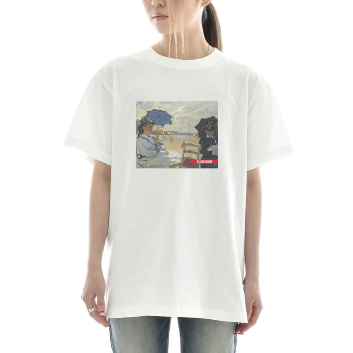 楽天市場 アートtシャツ モネ Tシャツ クロード モネ トルヴィルの浜辺 Life Is Art ライフ イズ アート 半袖 ショートスリーブ Ss S S メンズ レディース 大きいサイズ ビック ホワイト 白 おしゃれ アート 絵画 名画 ティーシャツ S M L Xxl ブランド レイダース