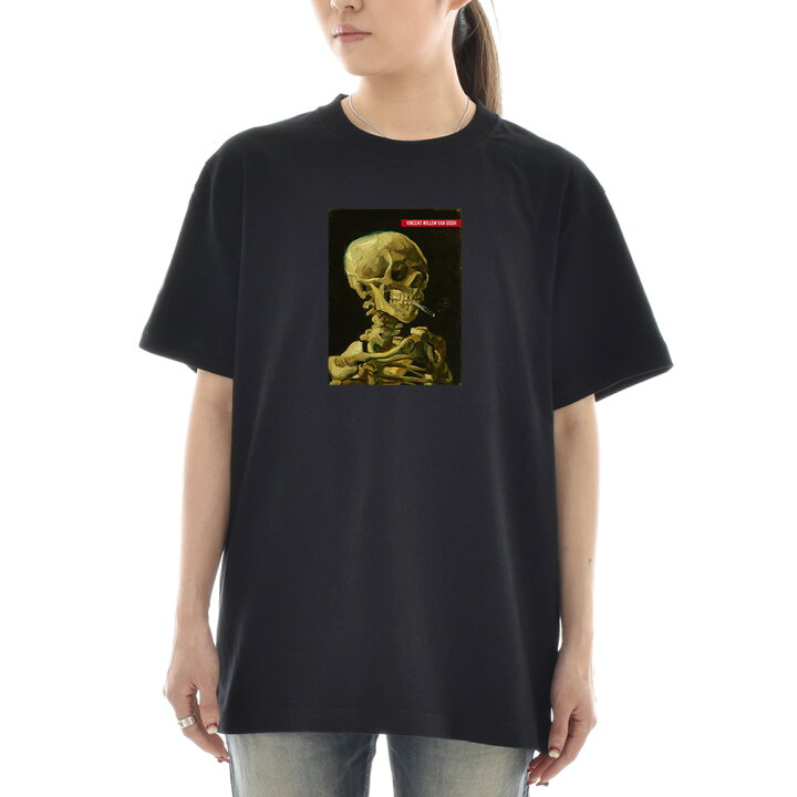 楽天市場】【半袖 アートTシャツ】ゴッホ Tシャツ 火の付いたタバコを 