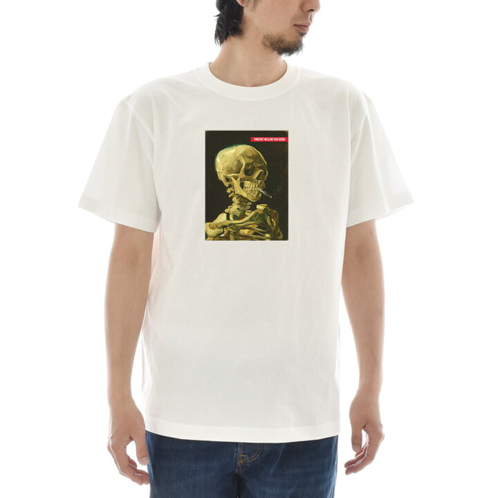 楽天市場】【半袖 アートTシャツ】ゴッホ Tシャツ 火の付いたタバコを 