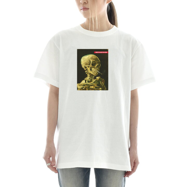 楽天市場】【半袖 アートTシャツ】ゴッホ Tシャツ 火の付いたタバコを 