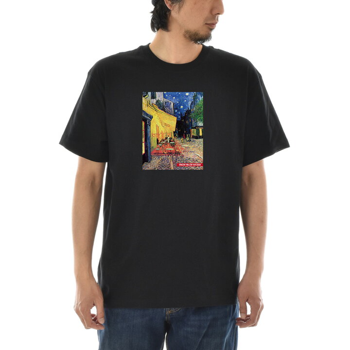 楽天市場】【半袖 アートTシャツ】ゴッホ Tシャツ 夜のカフェテラス  