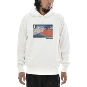 【アートパーカー】葛飾北斎 パーカー 凱風快晴 赤富士 浮世絵 Life is ART ライフ イズ アート スウェットパーカー スエットパーカー メンズ レディース 大きいサイズ ビック おしゃれ 絵画 名