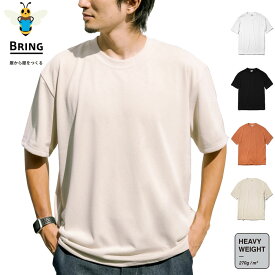 ブリング BRING ドライコットニー ヘビィウェイトTシャツ DRYCOTTONY HEAVY WEIGHT T-shirt BD0104 BD0110 【メンズ レディース オールジェンダー ジェンダーレス】【吸水速乾 UVカット 厚手 半袖 TEE サステナブル素材 リサイクル素材】