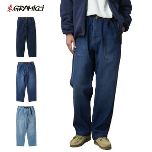 �y���Ԍ���|�C���g11�{�z�y�������ő�10%OFF�Z�[���z�O���~�` GRAMICCI �p���c �X�g���b�`�f�j�����[�Y�e�[�p�[�h���b�W�p���c STRETCH DENIM LOOSE TAPERED RIDGE PANT G5SU-P083 GUP6-SJP009�y�W�[�p�� �f�j��