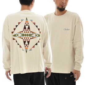 【今だけ最大30%OFFセール】ペンドルトン PENDLETON 長袖Tシャツ バックプリント ロングスリーブTシャツ 3475-3004【メンズ レディース 男女兼用 ユニセックス オーバーサイズ ワイドシルエット M L 】【厚手 ヘヴィーウエイト ネイティブ柄 ネイティブアメリカン】