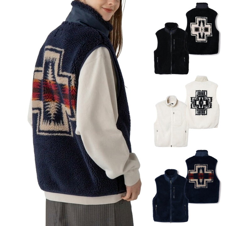 PENDLETON◇ベスト/L/ウール/KHK 激レア ペンドルトン WOOLEN MILLS 