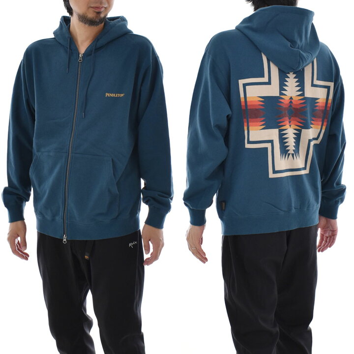 楽天市場】ペンドルトン PENDLETON パーカー バックプリント ジップ 