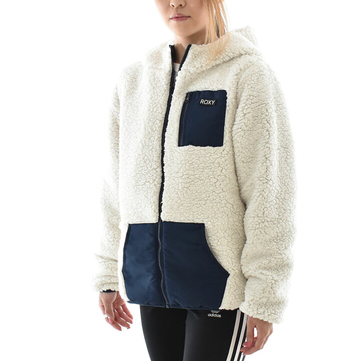 楽天市場】ロキシー ROXY フリース リバーシブル ボア ジャケット 