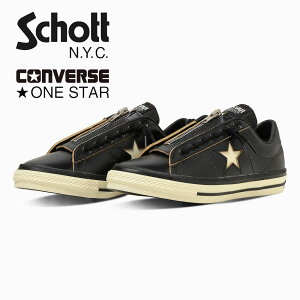 �V���b�g Schott × �R���o�[�X CONVERSE �R���{ �X�j�[�J�[ �����X�^�[ Z �V���b�g ONE STAR Z Schott 782-6190001 �y�����Y �V���[�Y �v �C ���[�J�b�g ���E�J�b�g ���U�[ ���c���U�[ �{�v ���� ��2�e ���~