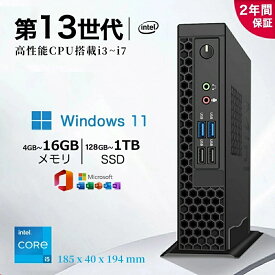 ◆楽天1位◆ミニパソコン デスクトップパソコン ミニPCコンピューターボヂィ Office付き 第13世代 Core i3-2350M i5-13500H i7-10870H SSD 128GB~1TB メモリ 4~16GB 最大5.0GHz 小型 静音 軽量PC 小型デスクトップパソコン Windows11 激安 ゲーム 高スペック 省スペース