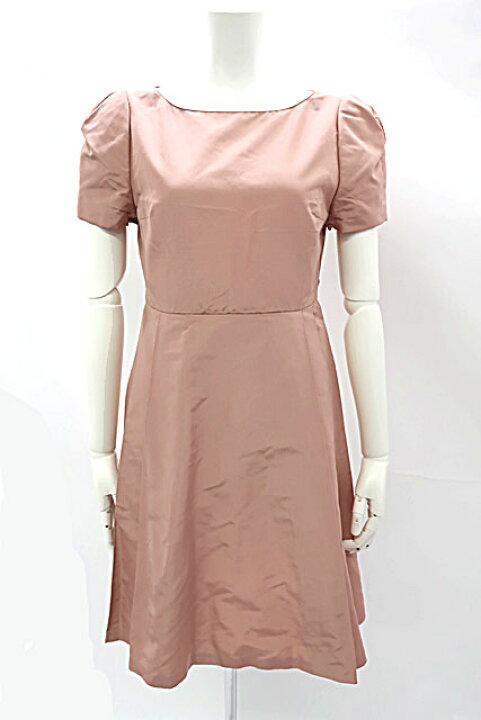 楽天市場 中古 Prada プラダ ワンピース ピンク 38サイズ パーティ 結婚式 送料無料 半袖 値下げしました リサイクルブティックabc