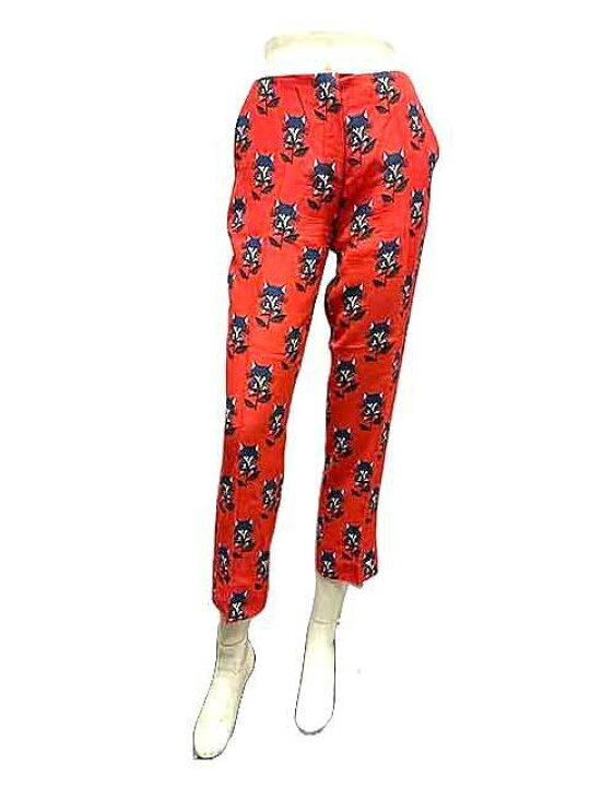 楽天市場】【中古】MIU MIU ミュウミュウ パンツ レディース レッド 猫  