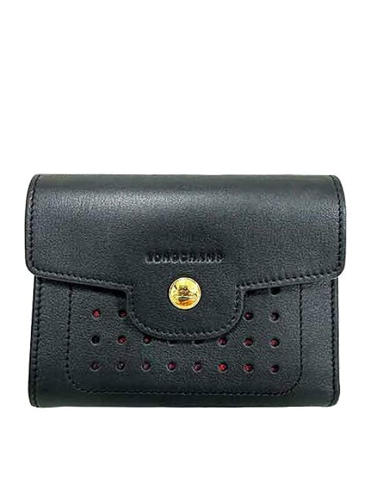 楽天市場】【中古】LONGCHAMP ロンシャン 小物 財布 二つ折り財布 