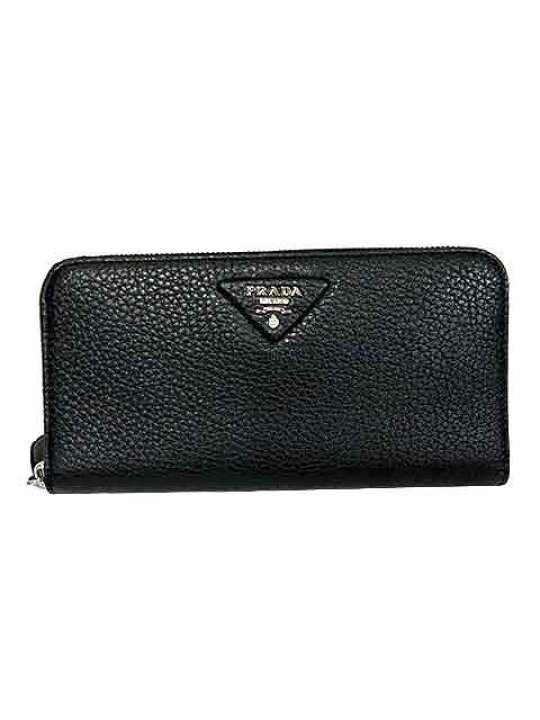 楽天市場】【中古】【美品】PRADA プラダ 長財布 レザー ブラック 62L  