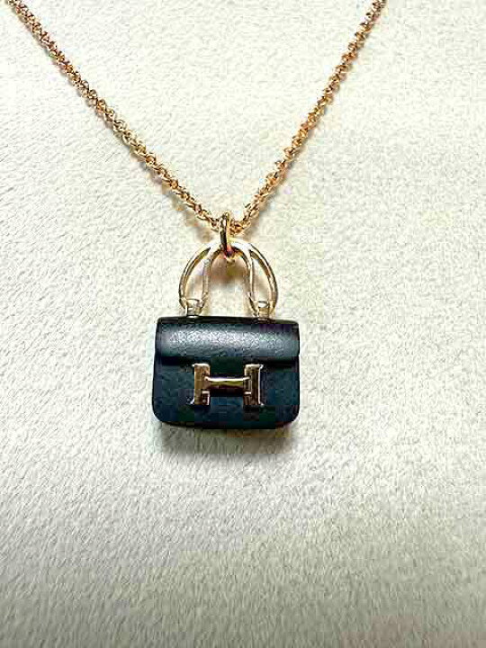 楽天市場】【中古】HERMES エルメス コンスタンス ネックレス ピンク  