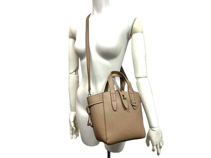 美品 FURLA ネット ミニ グレージュ グレー 2way ハンドバッグ 楽天 